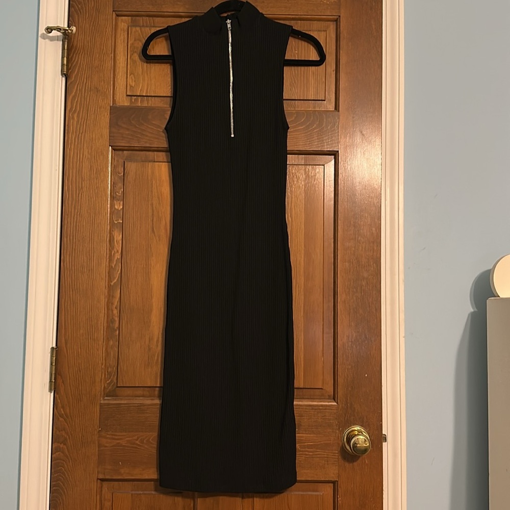 Zara ribbed midi dress